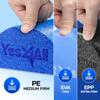 Yes4All Medium Firm Half Foam Rollers for Post-Workout Relaxation, 12/18/24/36 inch PE Foam Roll for Back Massage & Yoga Exercise view 2
