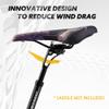 BONMIXC Suspension Seatpost 27.2 400mm Layback, 300lb Support for Larger & Tall Riders, Reduce Wind Drag, Anti-Slip Shock Absorbing Alloy Bike Seat Post, Adjustable Two-Way-Bolt Clamp view 4