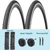 2 Pack 700x23C/25C/28C/35C/38C Bike Tires Plus Bike Inner Tubes Presta Valve 48mm or Schrader Valve 48mm Foldable Replacement Tires for Road Bicycle (700 X 23C 30TPI) view 2