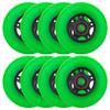 WHEELCOME Inline Skate Wheels Outdoor & Indoor Blade Roller Skate Wheel 85a Roller Hockey Wheels w/Bearings ABEC-9 for Scooter Luggage Repair, 64mm 70mm 72mm 76mm 80mm Dia, 8-Pack (Green, 76mm) view 1