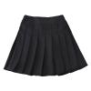 Aislor Girl's Pleated Skirt School Uniform A-line Mini Skirts Skater Scooters Tennis Skirts Skorts with Safety Shorts Black 10-11 Years view 1