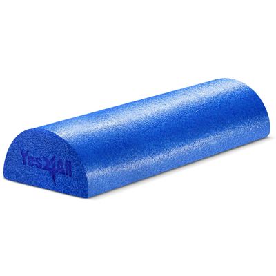 Yes4All Medium Firm Half Foam Rollers for Post-Workout Relaxation, 12/18/24/36 inch PE Foam Roll for Back Massage & Yoga Exercise