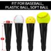 FDLS Baseball Batting tee for Adults and Youth Teens, Portable Tripod Stand Base Tee Easy Adjustable Height 27 to 46 inches for Hitting Training Practice, with Carrying Bag view 4