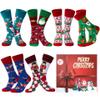 BIRCEN Mens Funny Socks Christmas Socks for Men Women Colorful Fun Novelty Crew Patterned Socks 6 Pairs US 7-13 view 3