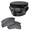 OOWLIT Replacement Lenses Compatible with Oakley Flak 2.0 OO9295 59mm Sunglass Dark Chrome Elite Polarized view 2