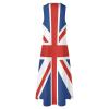 Union Jack UK Flag Ankle Long Maxi Dress for Women Sleeveless Summer with Pockets view 4