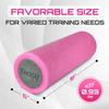 Yes4All Medium Firm PE Foam Rollers for Yoga & Pilates, Available in 12, 18, 24, 36 inch, Two-Layer PE Yoga Roller for Massage view 2