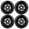 WHEELCOME Inline Skate Wheels Outdoor & Indoor Blade Roller Skate Wheels 85a Roller Hockey Wheels w/Bearings ABEC-9 for Scooter Luggage Repair, 64mm 70mm 72mm 76mm 80mm Dia, 8-Pack (Black, 76mm) view 2