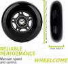 WHEELCOME Inline Skate Wheels Outdoor & Indoor Blade Roller Skate Wheels 85a Roller Hockey Wheels w/Bearings ABEC-9 for Scooter Luggage Repair, 64mm 70mm 72mm 76mm 80mm Dia, 8-Pack (Black, 76mm) view 3