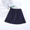 Aislor Girl's Pleated Skirt School Uniform A-line Mini Skirts Skater Scooters Tennis Skirts Skorts with Safety Shorts Navy Blue 4-5 Years view 3