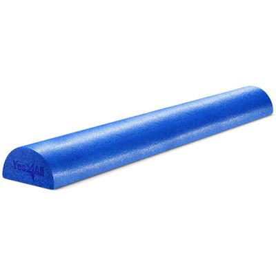 Yes4All Medium Firm Half Foam Rollers for Post-Workout Relaxation, 12/18/24/36 inch PE Foam Roll for Back Massage & Yoga Exercise
