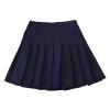 Aislor Girl's Pleated Skirt School Uniform A-line Mini Skirts Skater Scooters Tennis Skirts Skorts with Safety Shorts Navy Blue 6-7 Years view 1