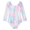 Domusgo Girls Gymnastics Leotards Long Sleeve Size 4t 5t Sparkle One Piece Scrawl Colorful Outfits view 1
