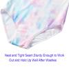 Domusgo Girls Gymnastics Leotards Long Sleeve Size 4t 5t Sparkle One Piece Scrawl Colorful Outfits view 4