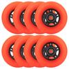 WHEELCOME Inline Skate Wheels Outdoor & Indoor Blade Roller Skate Wheels 85a Roller Hockey Wheels w/Bearings ABEC-9 for Scooter Luggage Repair, 64mm 70mm 72mm 76mm 80mm Dia, 8-Pack (Orange, 76mm) view 1