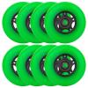 WHEELCOME Inline Skate Wheels Outdoor & Indoor Blade Roller Skate Wheels 85a Roller Hockey Wheels w/Bearings ABEC-9 for Scooter Luggage Repair, 64mm 70mm 72mm 76mm 80mm Dia, 8-Pack (Green, 72mm) view 1