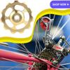 Bike Derailleurs 1.65x1.65x0.2 in 11T Aluminum Sealed Bearing Rear Derailleur Pulley Bike Guide Roller Pulley Ceramic Bearings Accessories for Most of Rear Derailleur on The Market (Gold) view 2