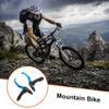 Bicycle Brake Levers Handlebar, Lightweight Bicycle Brake Lever, Sturdy Aluminium Alloy Bike Brake Handle for Most Bicycle, Mountain Bike, Road Bike, Gear and Folding Bike, Blue, 1 Pair view 2