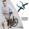 Bicycle Brake Levers Handlebar, Lightweight Bicycle Brake Lever, Sturdy Aluminium Alloy Bike Brake Handle for Most Bicycle, Mountain Bike, Road Bike, Gear and Folding Bike, Blue, 1 Pair view 3