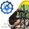 Bike Derailleurs 1.65x1.65x0.2 in 11T Aluminum Sealed Bearing Rear Derailleur Pulley Bike Guide Roller Pulley Ceramic Bearings Accessories for Most of Rear Derailleur on The Market (Blue) view 3