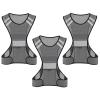 TCCFCCT Reflective Safety Running Vest for Men Women Running Gear for Walking at Night, 3 Pack Mesh Grey, One Size view 1