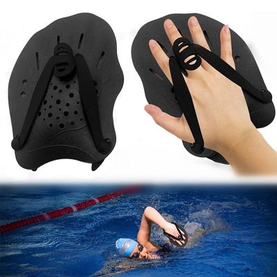 HEITIGN Hand Paddles for Swimming,Swim Hand Paddles Training Aid for Strength Swimming Training Paddles with Adjustable Straps Contour Swimming Paddles for Women Men Children
