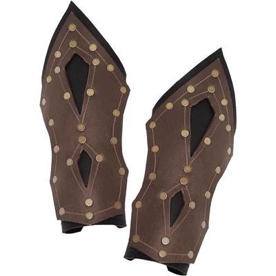 Medieval Mercenary Leather Bracers Knights Leather Arm Guard Bracers Armor Costume Halloween Costume