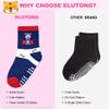 ELUTONG Toddler Socks with Grips Anti Slip Ankle Socks 12 Pairs for 1-7 Years Boys Girls Kids Infant Baby view 3