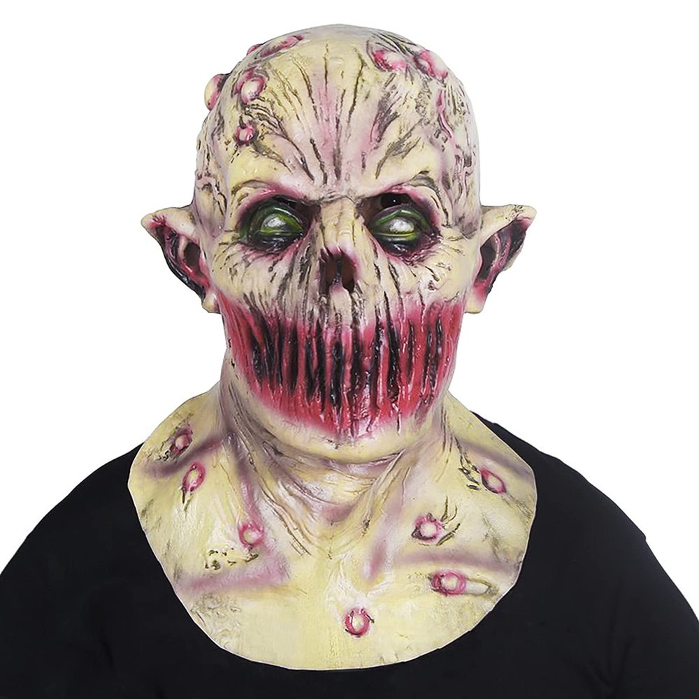 MioCloth Creepy Zombie Mask for Men Women Halloween Party Props Horror Costume Scary Monster Cosplay Headwear Ghost Devil Mask Decor