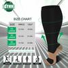 CTHH 3 Pack Wide Calf Copper Compression Socks for Women & Men, Plus Size Knee High Stockings for Circulation Support, Copper Black, 4XL view 3