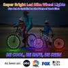 DAWAY A01 LED Bike Wheel Light (1 Tire, Colorful) - Bright Bicycle Spoke Lights, 2 Modes, Waterproof Safety Bike Tire Light for Kids & Adults, Fun Night Riding Accessory, Batteries Included view 2