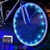 DAWAY A01 LED Bike Wheel Light (1 Tire, Blue) - Fun Bicycle Spoke or Frame Light Strip, Bright Bike Tire Lights for Kids, Boys, Girls, Men, Women, Teens, Cool Bike or Wheelchair Decoration Accessory view 1
