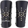 Medieval Sunburst Arm Bracers Knights Leather Battle Arm Guard Bracers Armor Costume Halloween Costume view 3