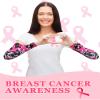 Geyoga 8 Pair Breast Cancer Awareness Sleeves Pink Ribbon Arm Sleeves Cooling Baseball Compression Arm Cover Sleeve for Women(Medium) view 4