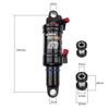 AOY-36RC MTB Mountain Bicycle XC/Trail Air Rear Shock Absorber 165/190/200mm (200mm 55mm) view 2