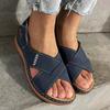 ZBYY Women Wedge Sandals with Arch Support Summer Comfort Platform Bohemia Flat Shoes Elastic Beach Shoes Sandals view 2