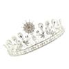 FOMIYES Rhinestone Crown White for Baroque Alloy Women Bride view 1