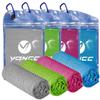 YQXCC 4 Pack Cooling Towels | 40"x12" | Cool for Neck and Face | Microfiber Soft Breathable Chilly | for Yoga, Sport, Golf, Gym, Camping, Running & More Activities view 1