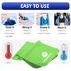 YQXCC 4 Pack Cooling Towels | 40"x12" | Cool for Neck and Face | Microfiber Soft Breathable Chilly | for Yoga, Sport, Golf, Gym, Camping, Running & More Activities view 4