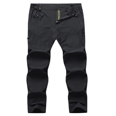 Hiking Pants Men's Quick Dry Golf Work Cargo Elastic Breathable Nylon Pants Work Athletic Golf Travel Utility with Pockets