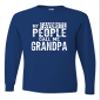 Large Royal Mens My Favorite People Call Me Grandpa Gift Idea Fathers Long Sleeve T-Shirt view 1