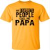 5X-Large Gold Mens My Favorite People Call Me Papa Grandpa Gift Idea T-Shirt view 1