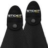STICKIT Magnetic Towel, Black | 2-Pack | Top-Tier Microfiber Golf Towel with Deep Waffle Pockets | Industrial Strength Magnet for Strong Hold to Golf Carts or Clubs view 1