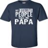 Medium Navy Blue Mens My Favorite People Call Me Papa Grandpa Gift Idea T-Shirt view 1