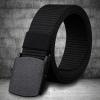 Altsuceser Daily Belts for Men with Exquisite Plastic Buckle - Adjustable Buckle Men Nylon Belt,Work Belt, Military Belt Black view 2