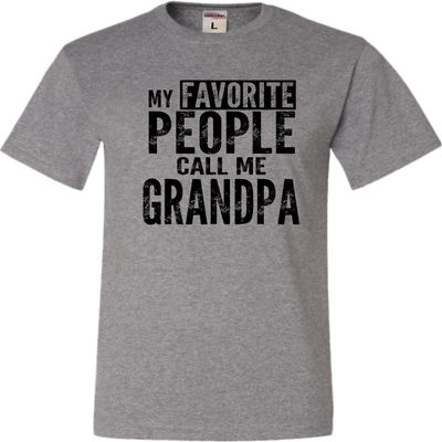 5X-Large Oxford Mens My Favorite People Call Me Grandpa Gift Idea Fathers T-Shirt