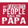 Go All Out Small Red Mens My Favorite People Call Me Papa Grandpa Gift Idea Sweatshirt Crewneck view 2