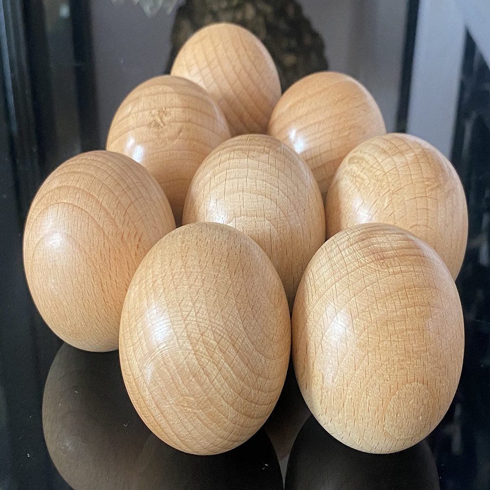 AnNafi Wooden Ball | Swedish Stickhandling Balls | Hardwood Balls | No-Bounce Floorball, Training Equipment for Floor Dribbling Skills, Dekes & Ball Handling Drills | 2-Inch Diameter Hockey Ball (12)