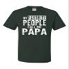 3X-Large Forest Green Mens My Favorite People Call Me Papa Grandpa Gift Idea T-Shirt view 1