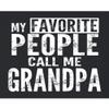 5X-Large Black Mens My Favorite People Call Me Grandpa Gift Idea Fathers T-Shirt view 2